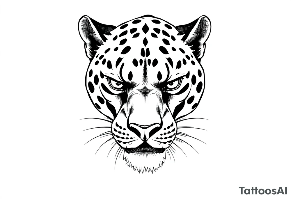 Blank Panther tattoo idea