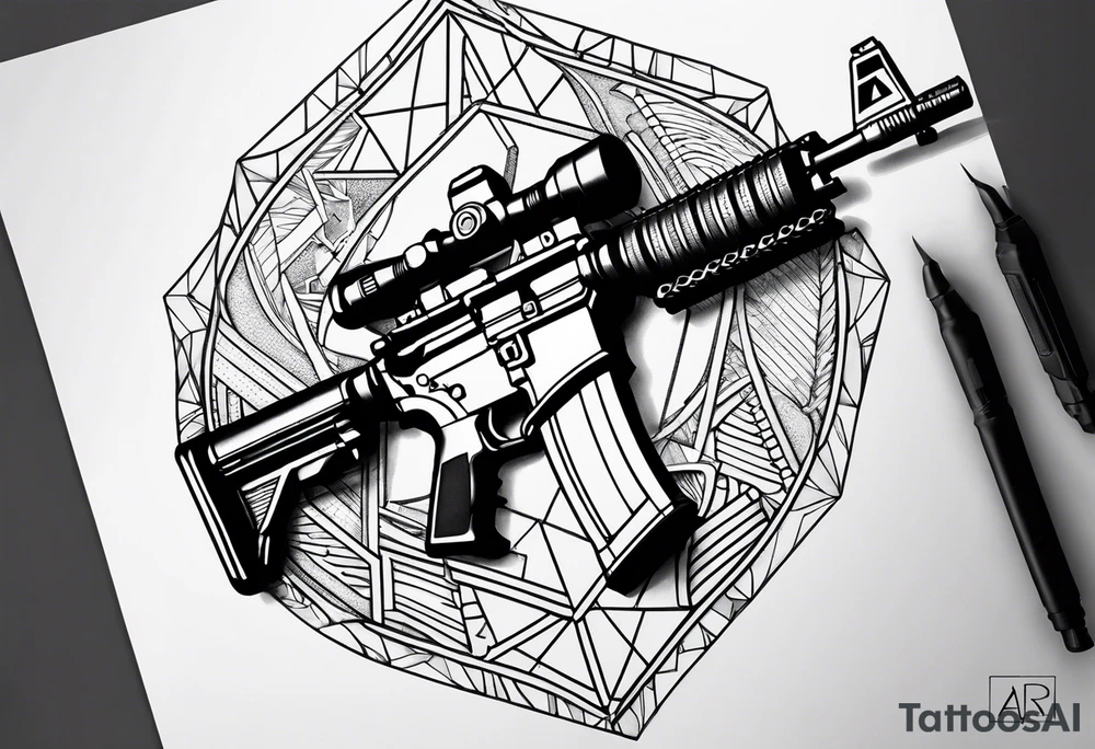 Ar 15 tattoo idea