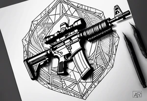 Ar 15 tattoo idea