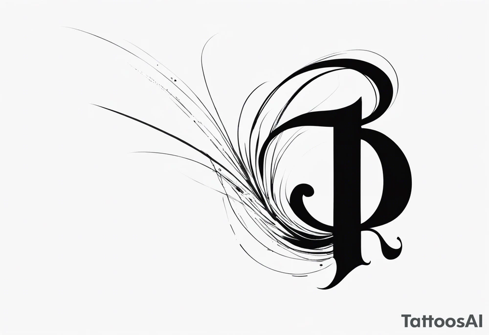 Picture of the letter I to represent oneself tattoo idea
