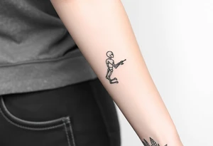 Simple traditional C3po tattoo full body not too many lines but enough detail tattoo idea