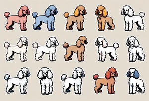 Mini Poodle tattoo idea