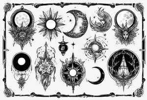 The lighting moon tattoo idea