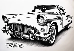 Ford Thunderbird Nickelback tattoo idea