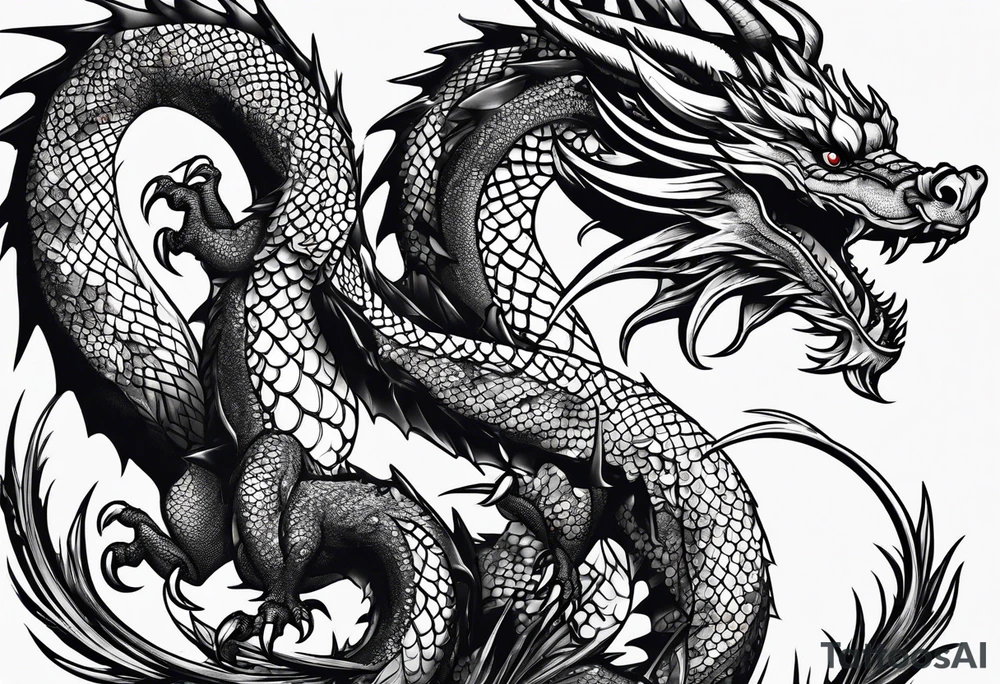 dragon tattoo idea