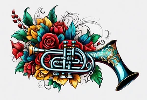 italian horn tattoo idea
