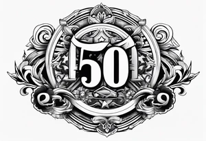50 cent piece tattoo idea