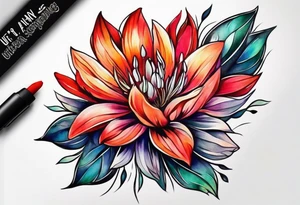 Indian paintbrush tattoo idea
