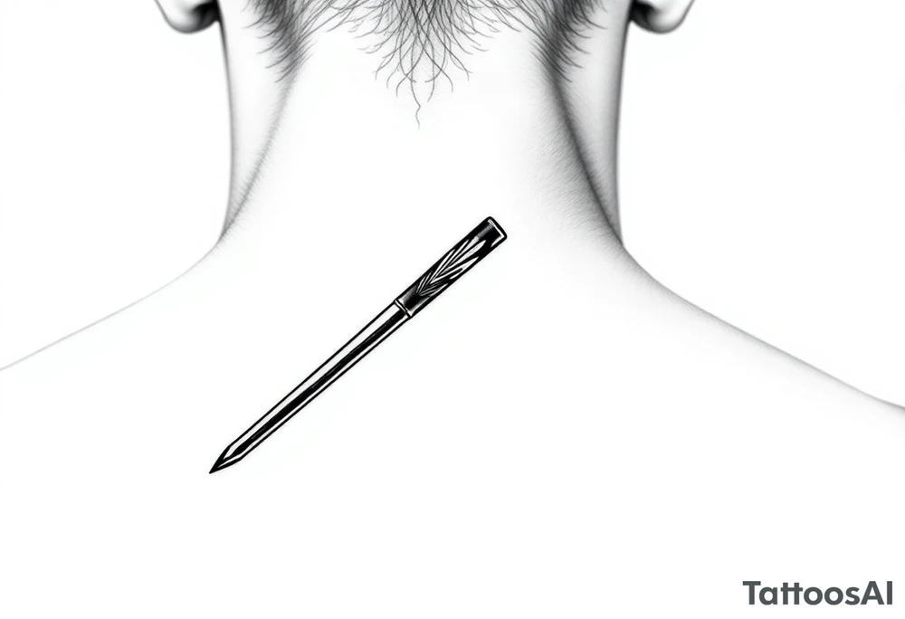 chinese chopsticks with ancient treatment about 5cm long , 1 cm wide
it goes into the anterior part of the left wrist tattoo idea