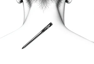 chinese chopsticks with ancient treatment about 5cm long , 1 cm wide
it goes into the anterior part of the left wrist tattoo idea