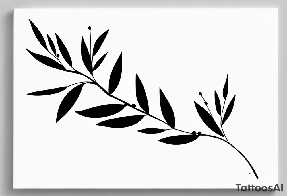 Olive branch tattoo tattoo idea