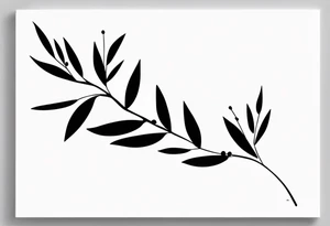 Olive branch tattoo tattoo idea