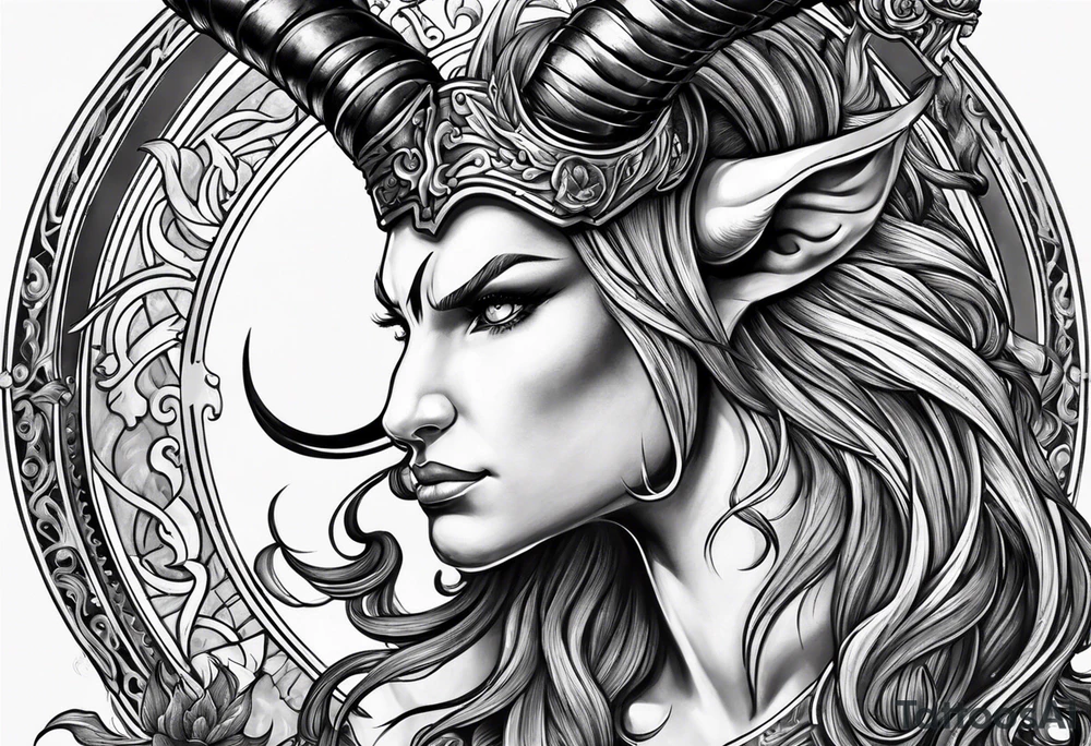 capricorn with a shotgun tattoo idea