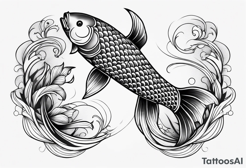 Pisces koi fish tattoo idea