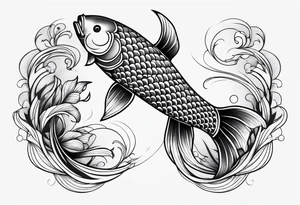 Pisces koi fish tattoo idea