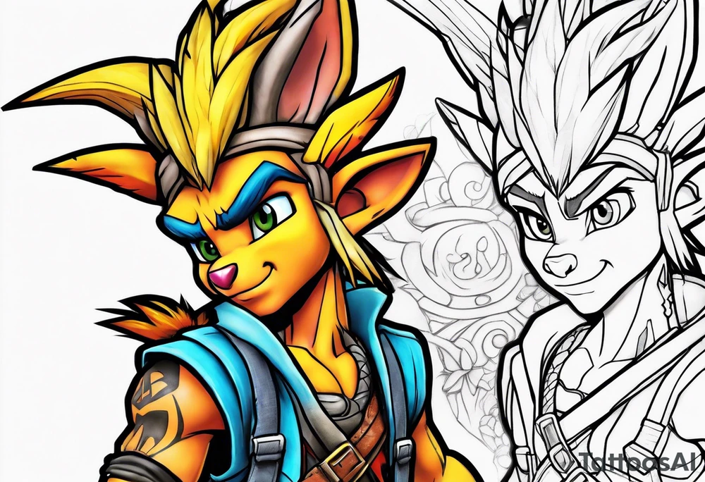 Jak and Daxter tattoo idea