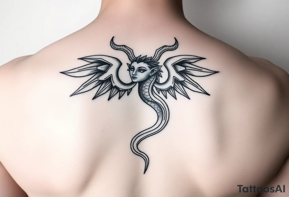 Aquarius trealistic tattoo idea