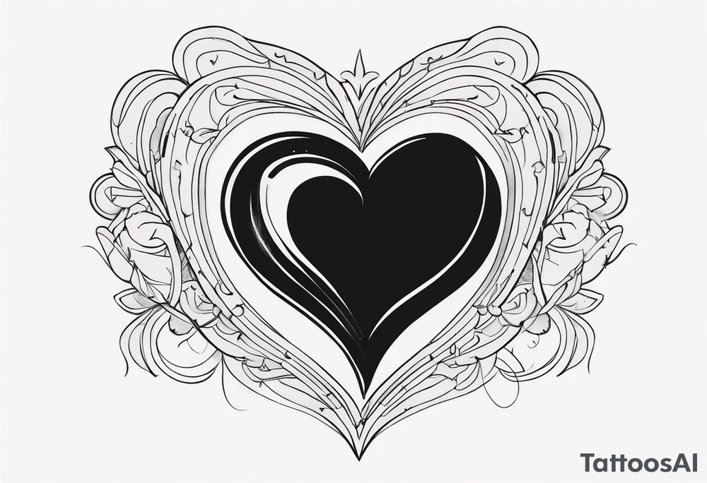 BLACK HEART tattoo idea