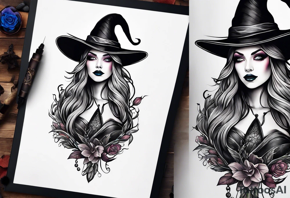 Witch tattoo idea