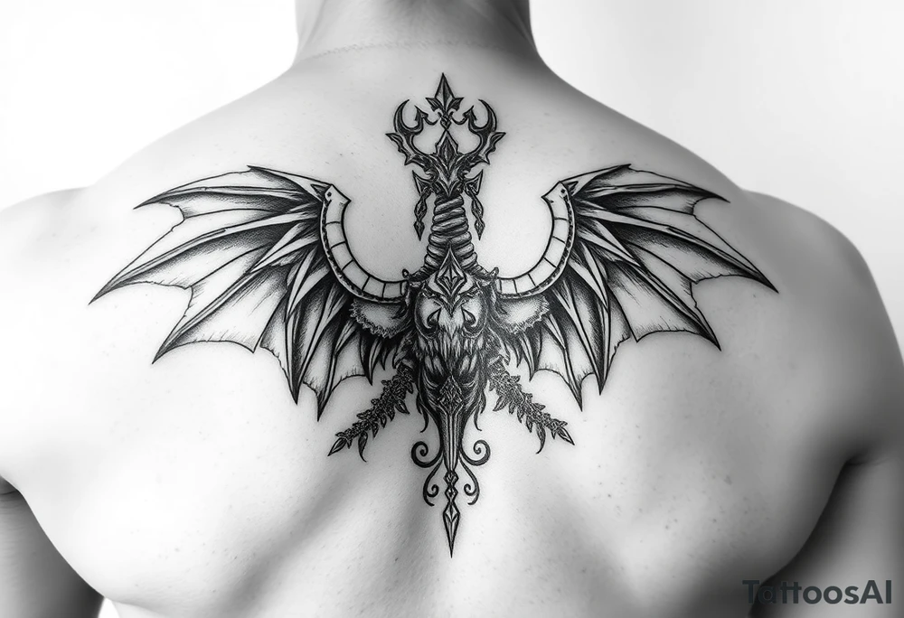 La diosa Temis protege a dos escorpiones tattoo idea