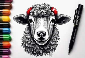 a black sheep is a nurse tattoo idea