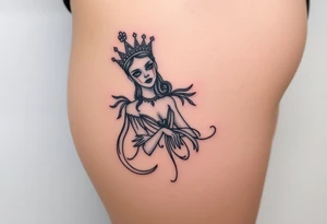 Queen, scary, pretty tattoo idea