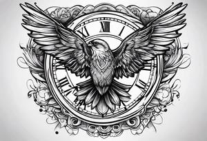 time flying tattoo idea