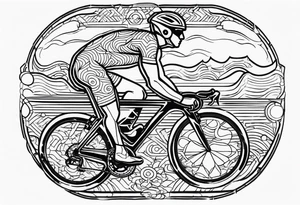 Triathlon IronMan cycling swim run tattoo idea