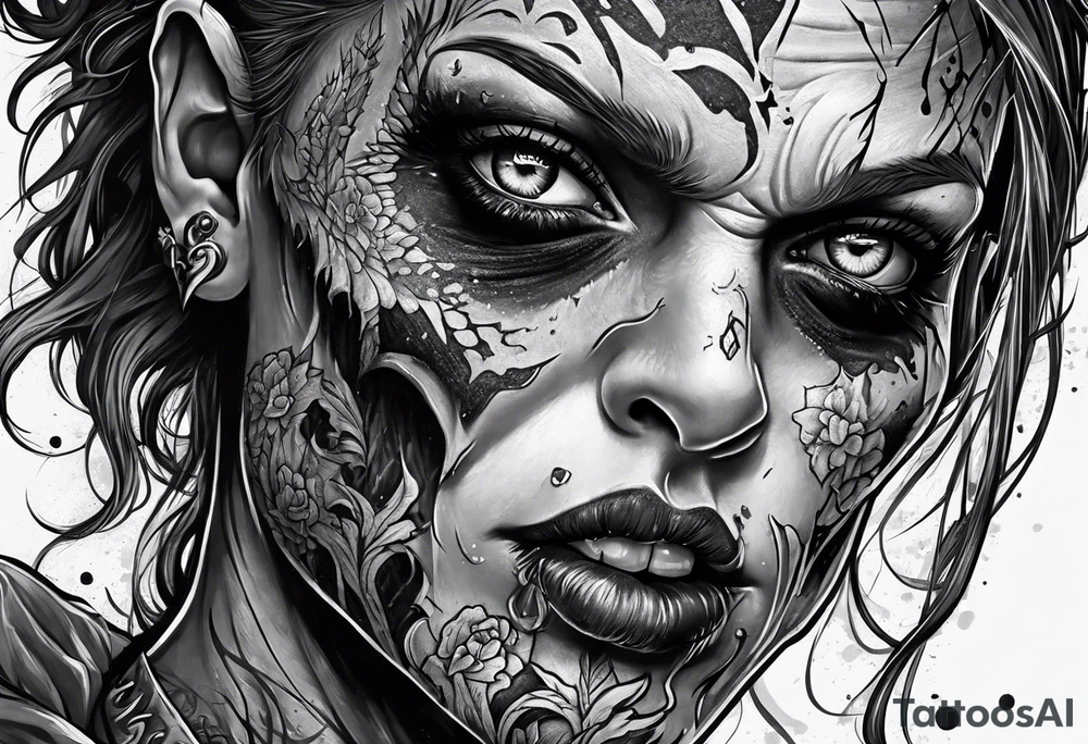 Zombie tattoo idea