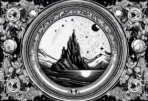 The moon tarot card tattoo idea