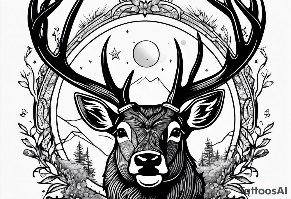 a tattoo fit for a man who hunts deer tattoo idea