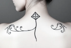 Kite rope deceased tattoo idea