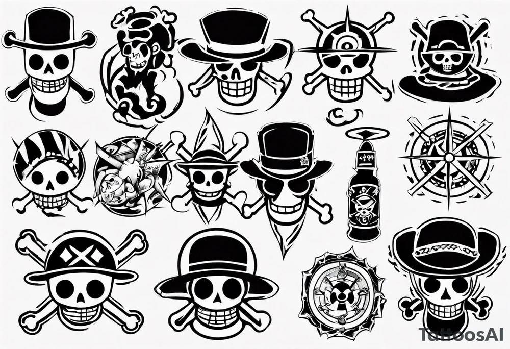 one piece tattoo idea