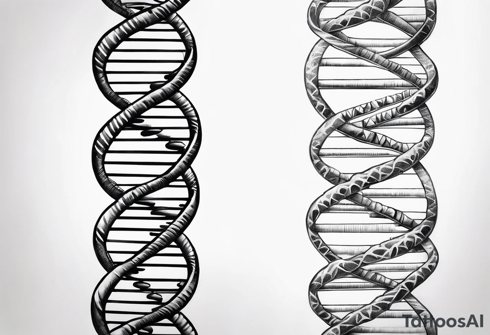 Dna strand tattoo idea