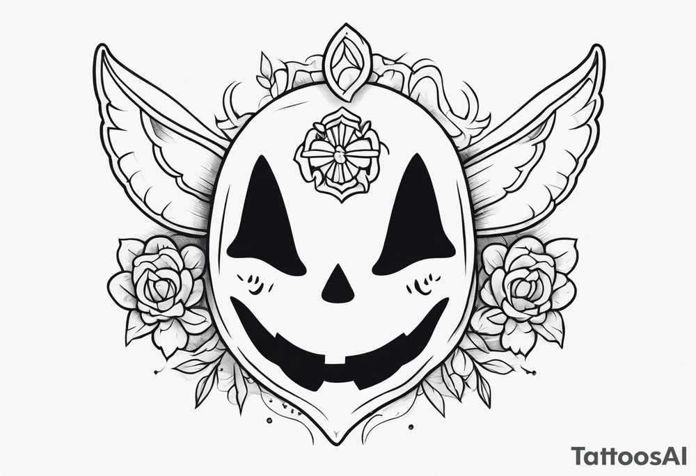 lovely ghost tattoo idea