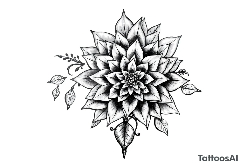 Tatuagem bracelete mandala e flor tattoo idea