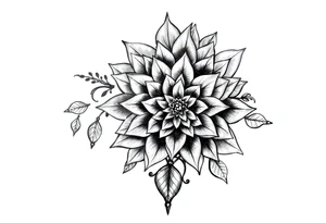 Tatuagem bracelete mandala e flor tattoo idea