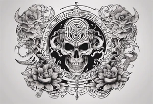 I want chest tattoo for men in japanese style . Tattoo may include some symbols from these themes : gemini , snake,compas,travel, born 1989, thailand, ukraine , listen tattoo idea