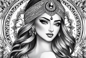 Mandala full arm tattoo idea