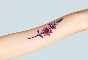 Quotes, paintbrushes, Gladiolus tattoo idea