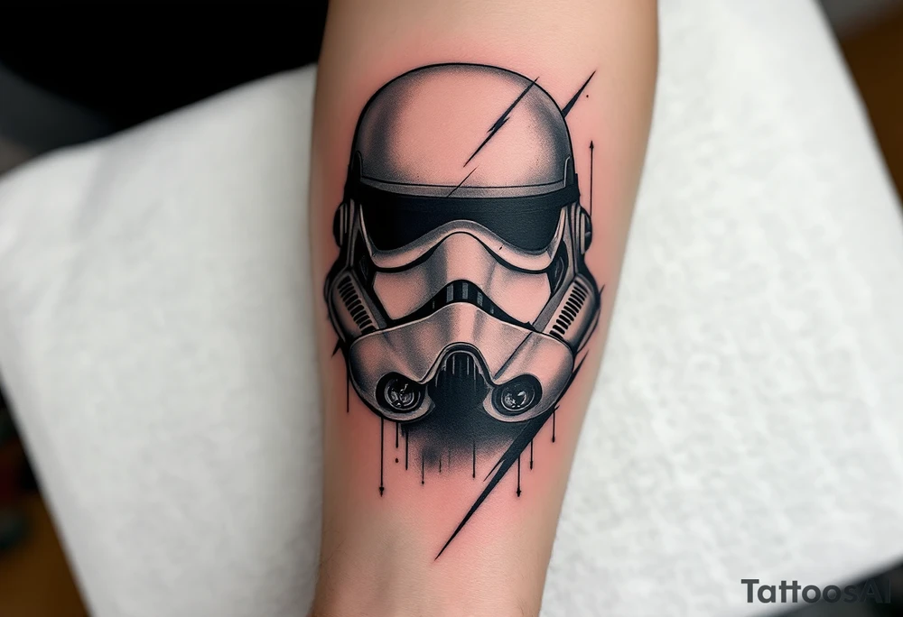 Japanese style storm trooper tattoo idea