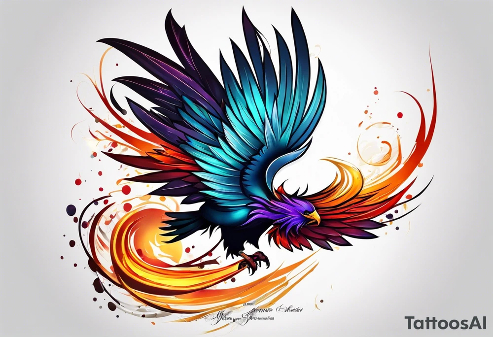 little pheonix tattoo idea