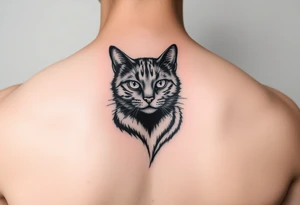 black cat tattoo idea