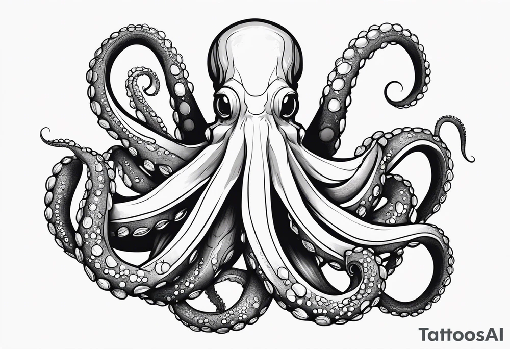 octopus with corn tattoo idea