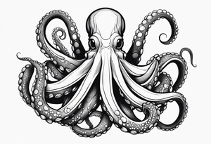 octopus with corn tattoo idea