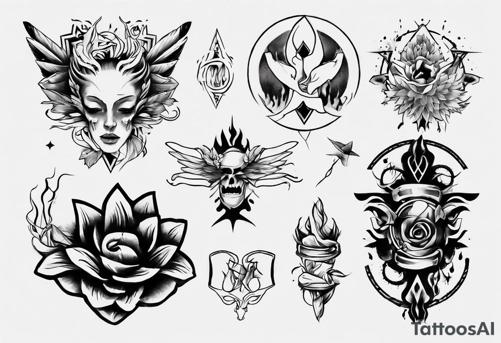 Sexy tatoo menage FMF tattoo idea