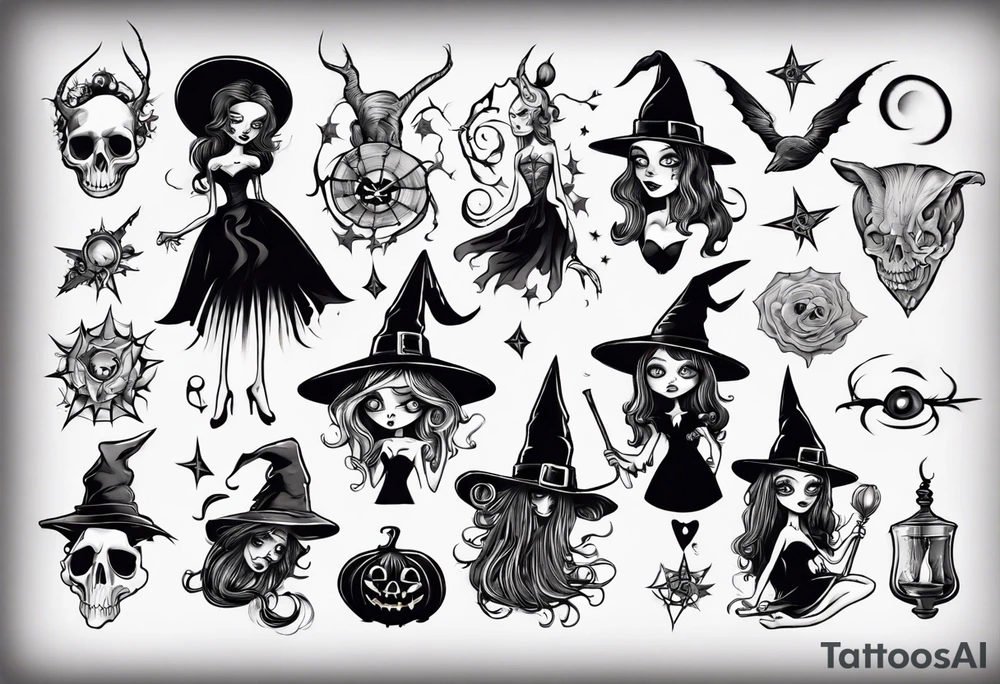 witch tattoo idea