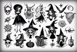 witch tattoo idea