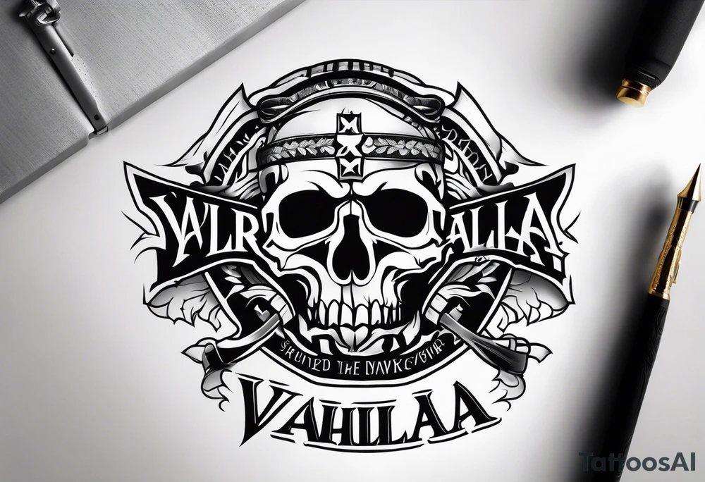 Wounded warrior valhalla tattoo idea