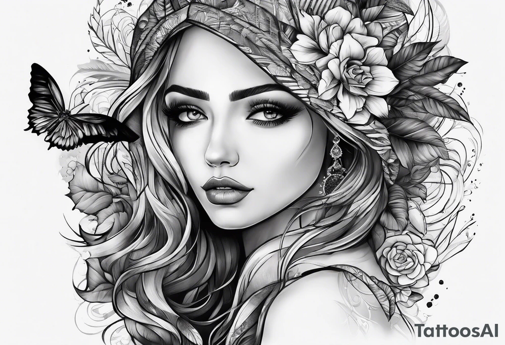 the word proof with a sad effect tattoo idea